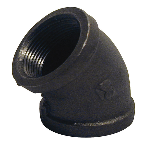 Mueller Streamline 520-208BG 2 in. Elbow 45 Degree - Black