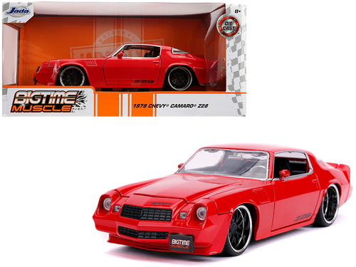 1979 Chevrolet Camaro Z28 Glossy Red \Bigtime Muscle\" 1/24 Diecast