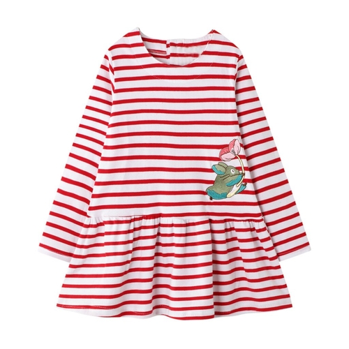 Casual Girls Fruit Print Striped Cartoon Animal