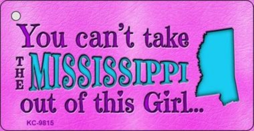 Smart Blonde M-9815 Mississippi Girl License Plate Metal Magnet Novelt