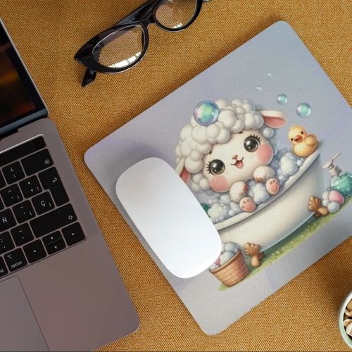 Main Cute Animal Sheep Bathtub Non-Slip Computer Mousepad image
