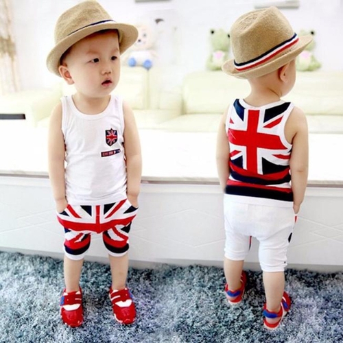 Newborn Kids Baby Boys Clothes Sleeveless O Neck