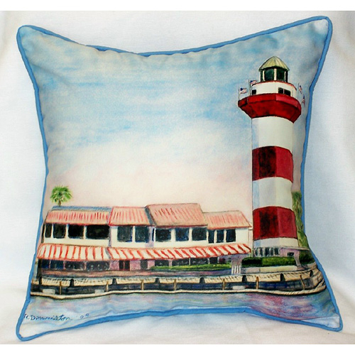 Betsy Drake HJ727 Hilton Head Lighthouse Art Only Pillow 15"x22&q