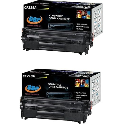 Main CF218A Black High Yield Toner Cartridge pack of 2 image