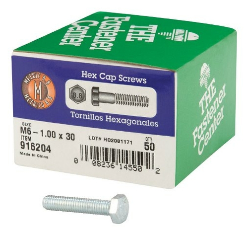 Hillman 916204 M6 x30 Hex Cap Grade 8.8 Metric Screw