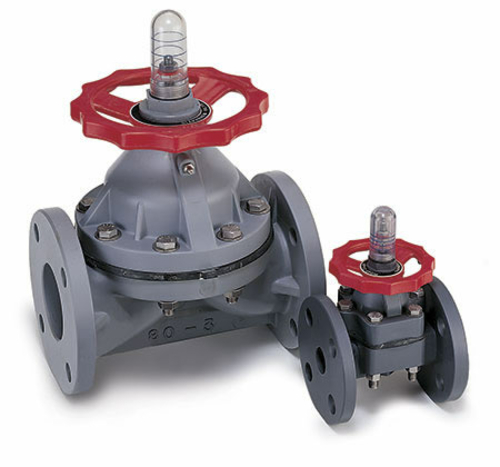 American Valve P710 2 2 in. PVC Diaphragm Flanged Valve - Schedule 80