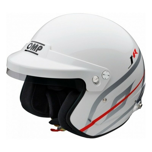 Helmet OMP J-R Hans Karting White