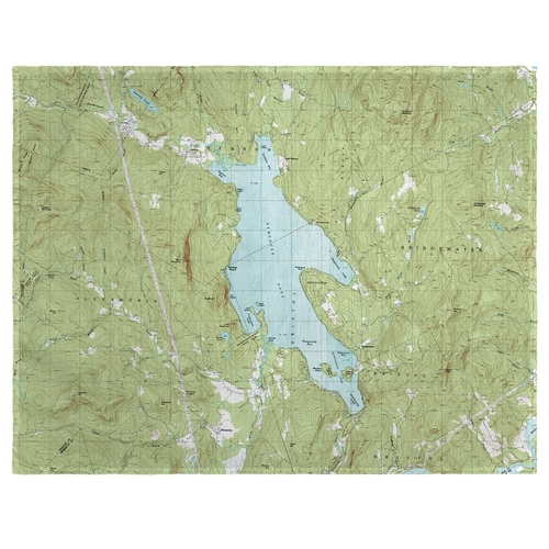 Betsy Drake PM794 14 x 18 in. Newfound Lake, NH Nautical Map Place