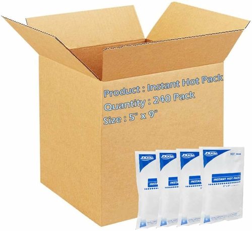 Dukal Instant Hot Pack 5" x 9". Case of 240 Instant Hot Compresses for