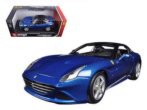 Ferrari California T (closed top) Blue 1/18 Diecast Model Car by