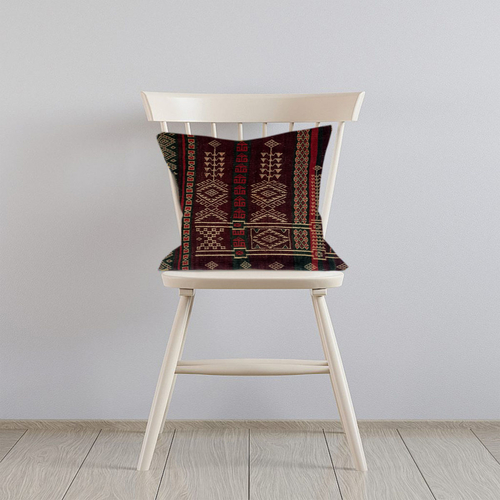 Baluchi Kilim Handwoven Asphalt Cushion Cover