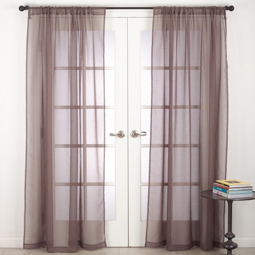 SARO C024.CT54108 54 x 108 in. Zephyr Rod Pocket Sheer Window Curtain 