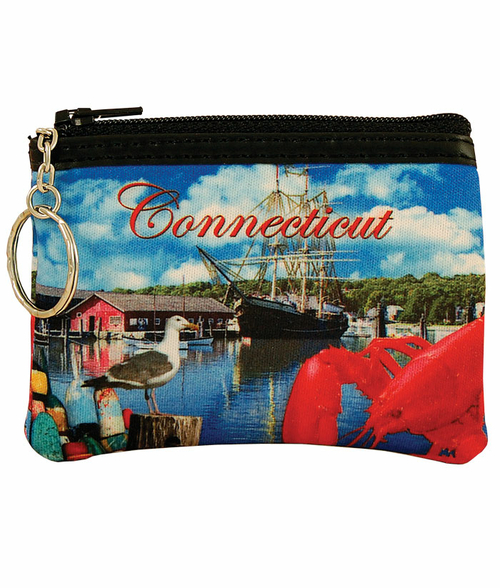 Americaware SPCON01 Connecticut Full Color Coin Purse