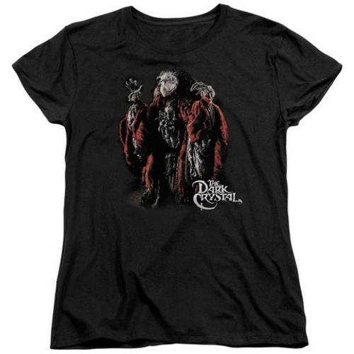 Trevco Dark Crystal-Skeksis - Short Sleeve Womens Tee - Black- Large