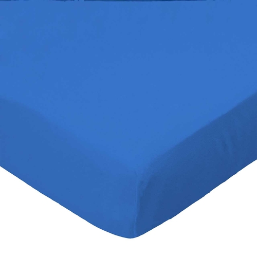 SheetWorld Fitted Portable Mini Crib Sheet - 100% Cotton Woven - Royal