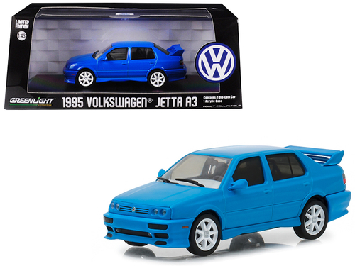 1995 Volkswagen Jetta A3 Blue 1/43 Diecast Model Car by Greenlight