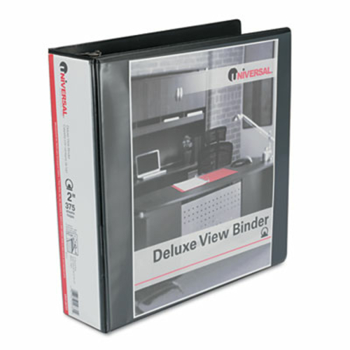 Universal 20731 Deluxe Round Ring Vinyl View Binder  2&apos;&a