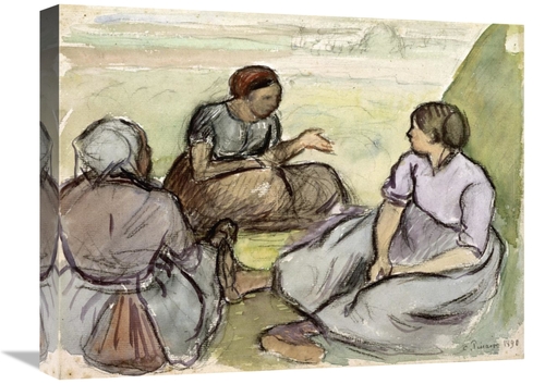 Global Gallery GCS-279441-22-142 22 in. Three Peasant Women Art Print 