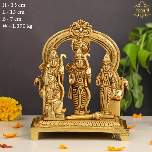 6"BRASS RAM DARBAR STATUE (BRT-543)