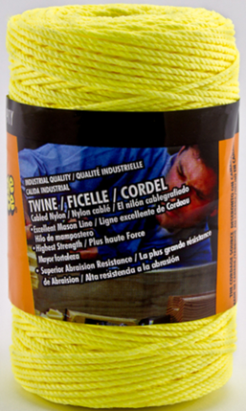 Cordage Source 91Y-WA - 0091Y No.18 x 500 ft. Twine Nylon Rope, Ye