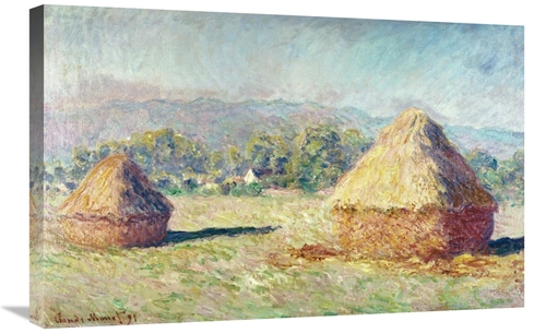 Global Gallery GCS-278725-30-142 30 in. Two Haystacks Art Print - Clau