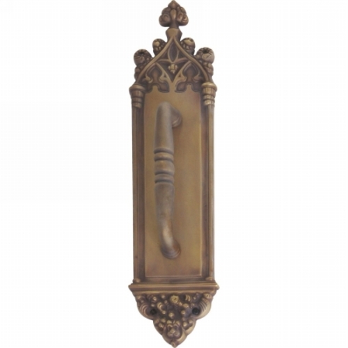 Brass Accents A04-P5601-CLN-486 Gothic Pull Plate with Colonial Wire P