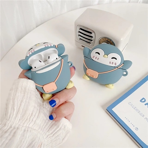 3D Penguin Cartoon Earphone Airpods 1/2/3 Case