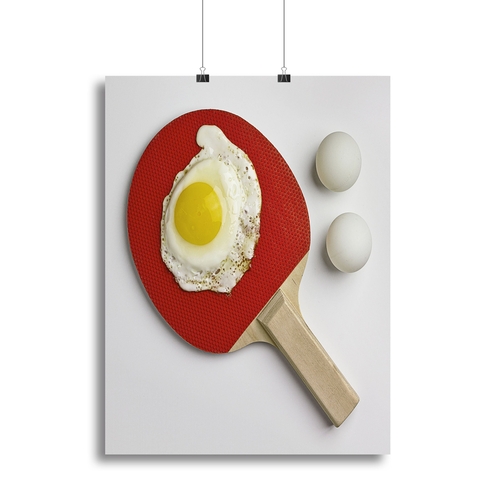Egg Ping Pong Canvas Print or Poster