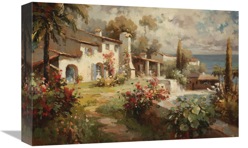 Global Gallery GCS-132546-1218-142 12 x 18 in. Villa by the Sea Art Pr