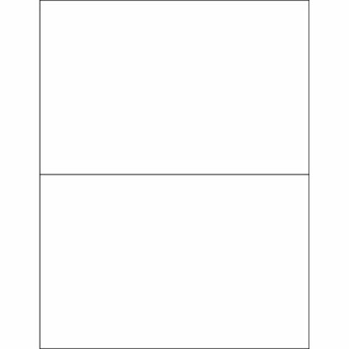 Box Partners LL135 8.5 x 5.5 in. White Rectangle Laser Labels - Pack o