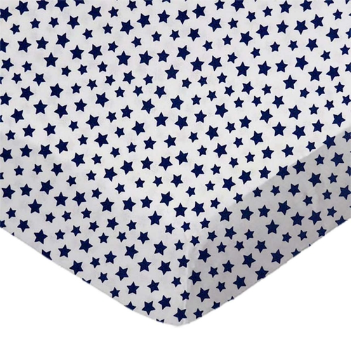 SheetWorld Fitted Crib Sheet Set - 100% Cotton Woven - Primary Stars