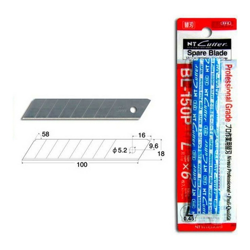 Cutter Blade NT Cutter 18 mm 9 mm