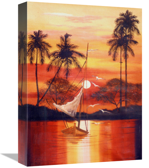 Global Gallery GCS-477310-1216-142 12 x 16 in. Cat Island Slope 2 Art 