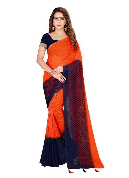 Generic Women's 60gram Roto Saree(Multicolor,