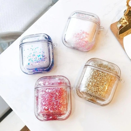AirPods Liquid Glitter Transparent Case Cover