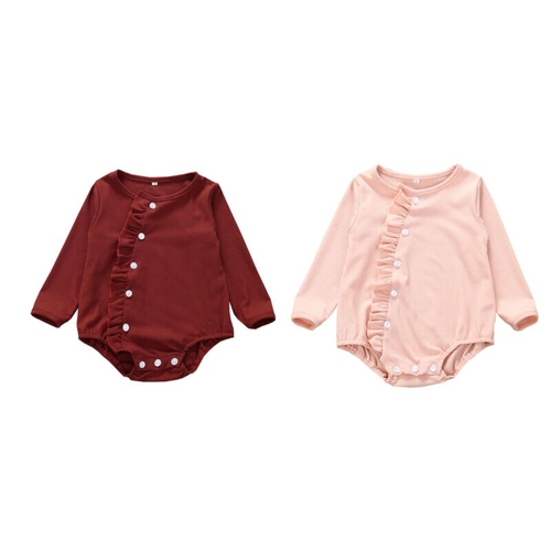 Newborn Kids Baby Girl Bodysuits Winter Casual
