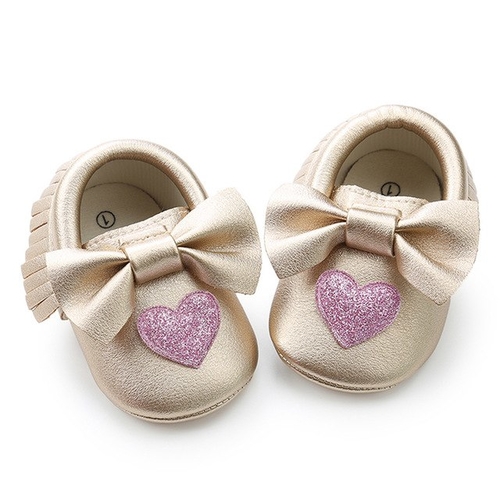 new 2018 Baby Girl shoes Sequins Bowknot Love