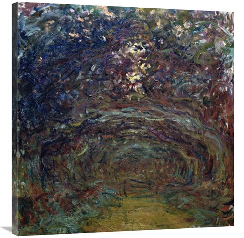 Global Gallery GCS-278672-36-142 36 in. LAllee Des Rosiers a Giverny A