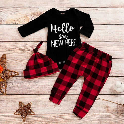 Infant Baby Boys Girls Letter Print Romper