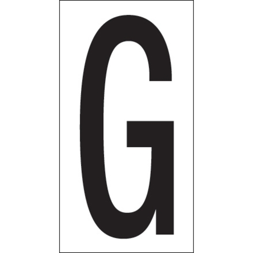 Tape Logic DL9310G 3.50 in. G Vinyl Warehouse Letter Labels, Black