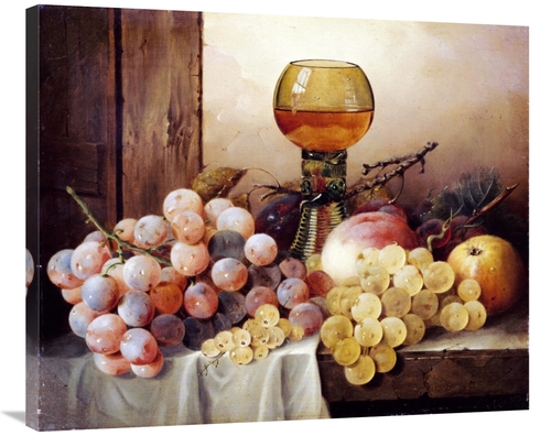 Global Gallery GCS-266712-36-142 36 in. Grapes, Apple & Plums Art 