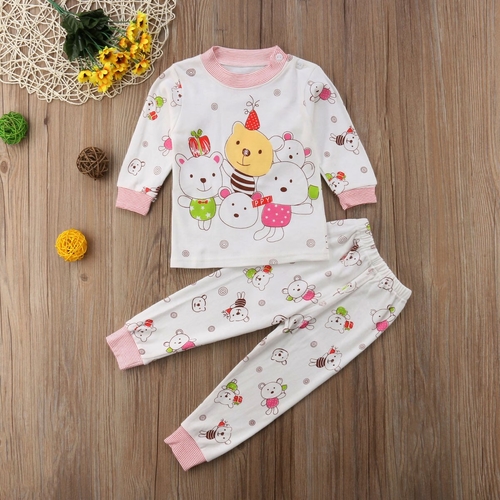 2pcs Newborn Toddler Infant Baby Boy Girl Cotton