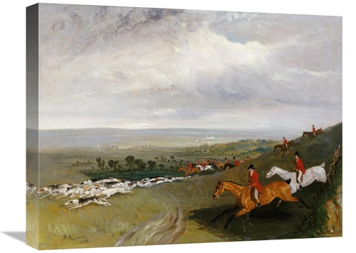 Global Gallery GCS-266155-22-142 22 in. Full Cry Art Print - Robert Ba