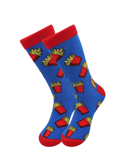 Sick Socks – French Fries – Favorite Foods Casual Dress Socks