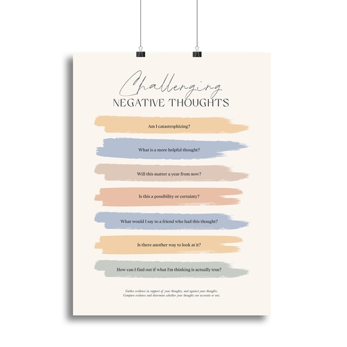 Challenging Thoughts Canvas Print or Poster