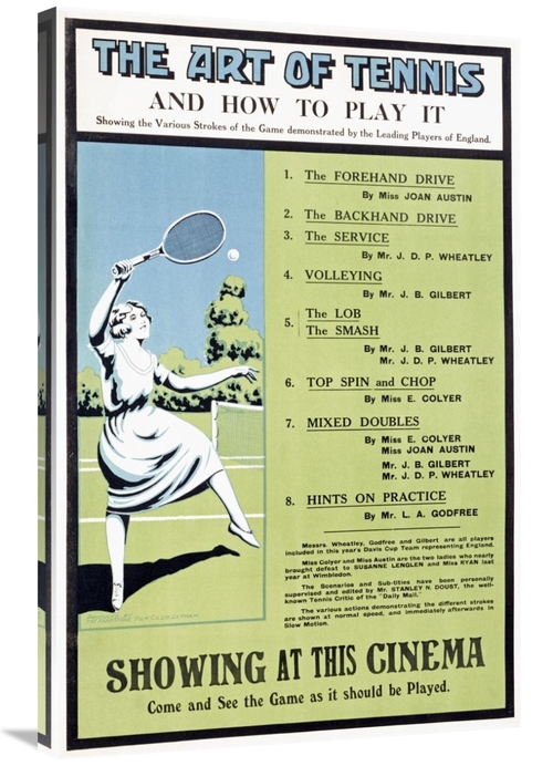 Global Gallery GCS-267456-36-142 36 in. The Art of Tennis Art Print - 