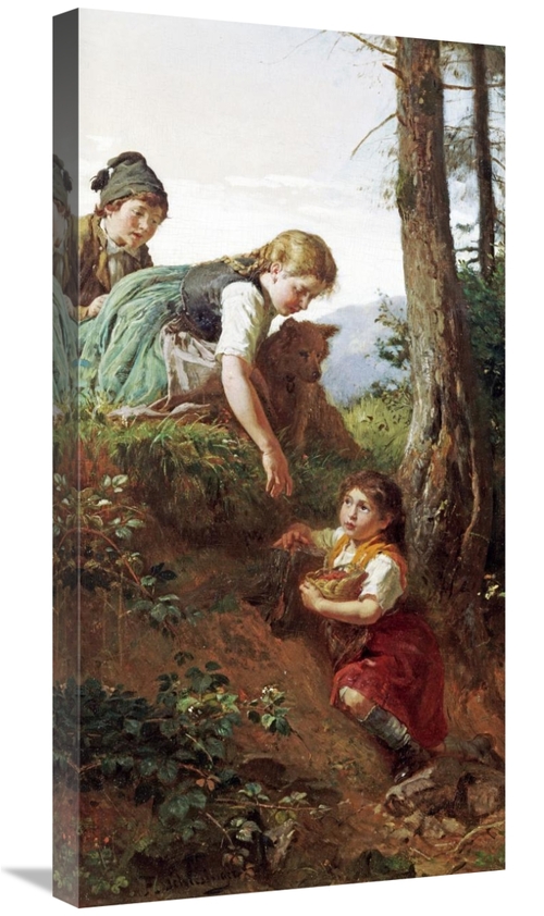 Global Gallery GCS-268523-30-142 30 in. Children Picking Berries Art P