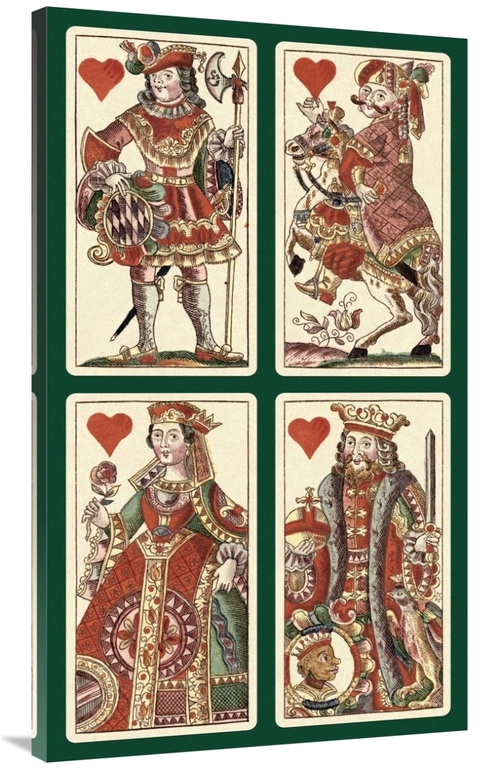 Global Gallery GCS-455078-44-142 44 in. Hearts - Bauern Hochzeit Deck 