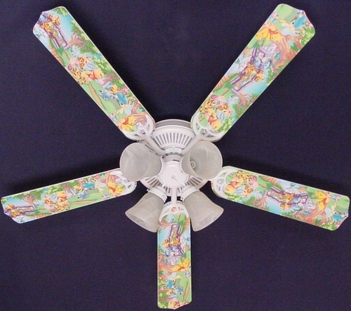 Ceiling Fan Designers 52FAN-DIS-WPPET Winnie Pooh Piglet Eeyore Tigger