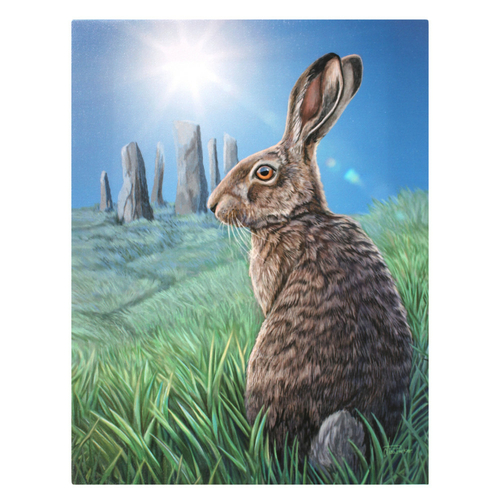 Solstice Canvas Plaque by Lisa Parker